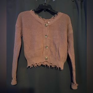 Long sleeve pink button up shirt size XS